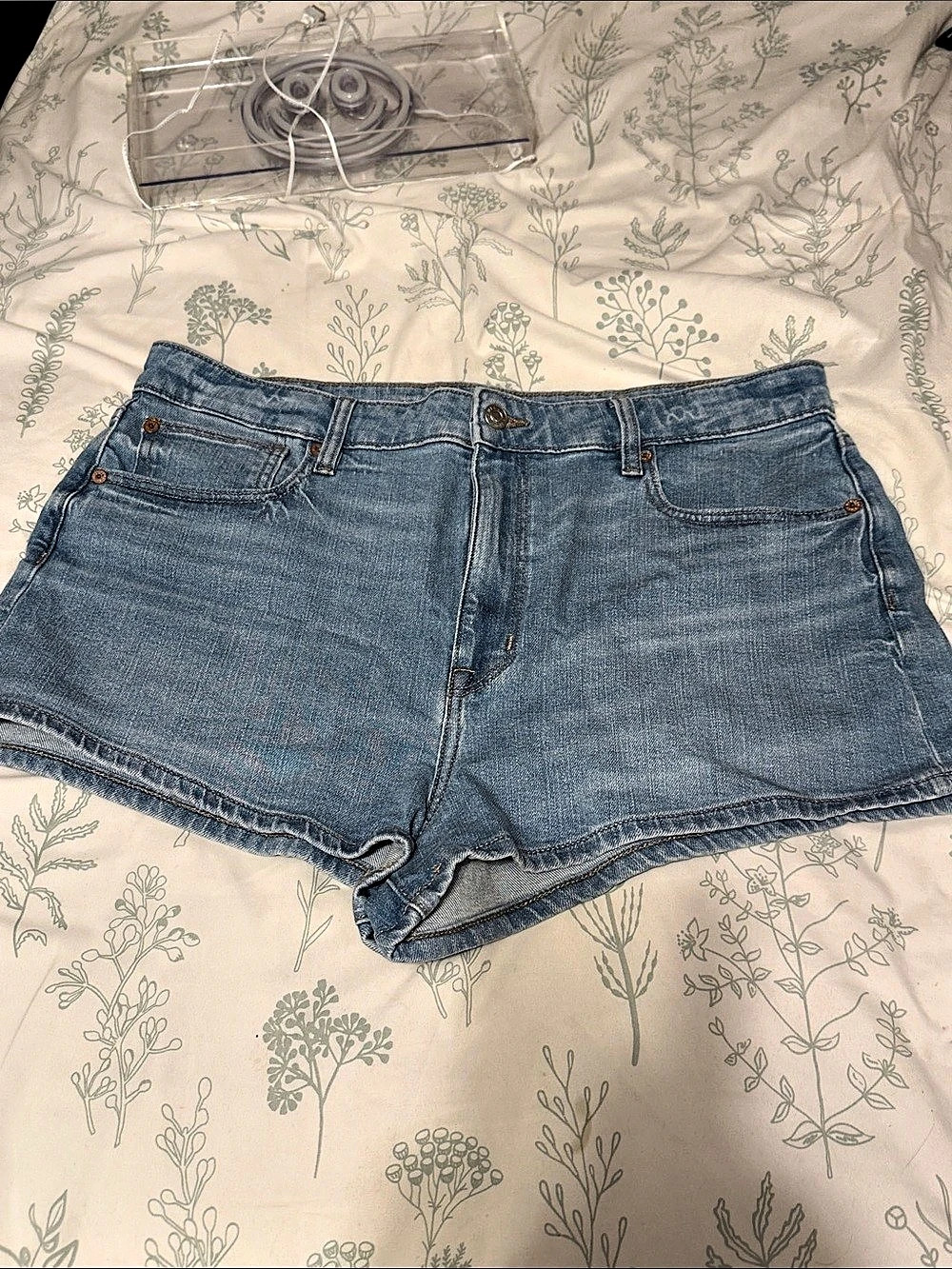 American Eagle Outfitters Denim Jean Shorts Blue Waist 16